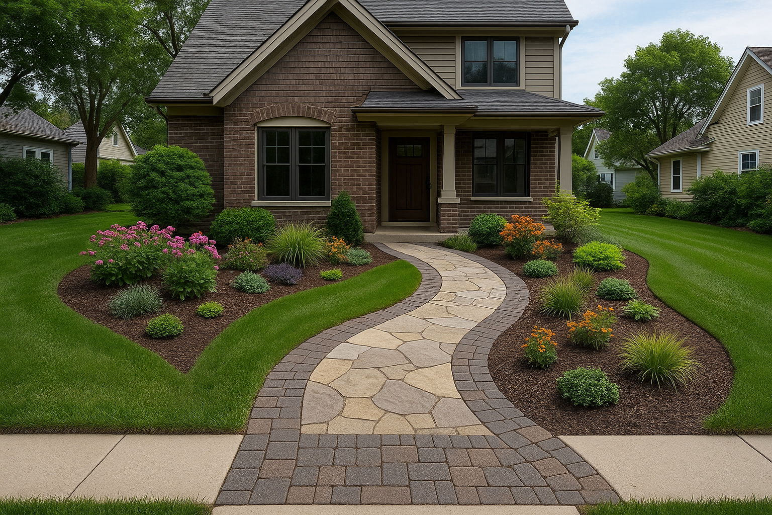Creative Walkway Designs That Improve Minneapolis Curb Appeal